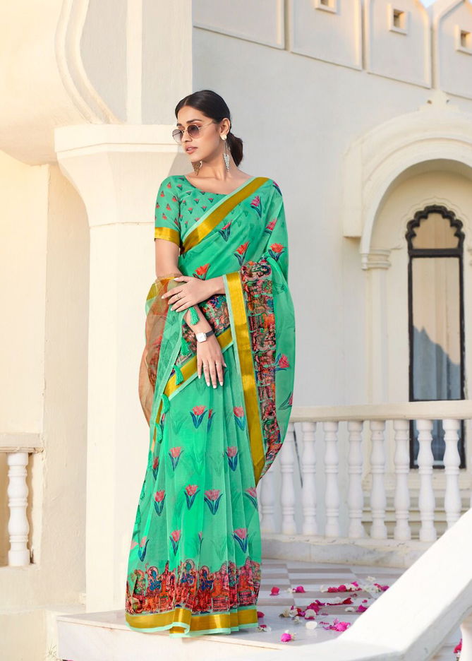 Paradise By Shreyans 01-09 Printed Sarees Catalog